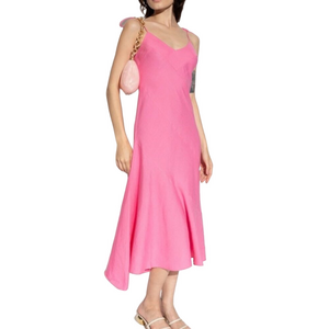 NEW CULT GAIA Veda Dress Midi Sleevless Rosado (pink) Medium